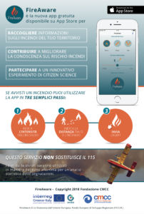 FireAware, l’app per segnalare gli incendi