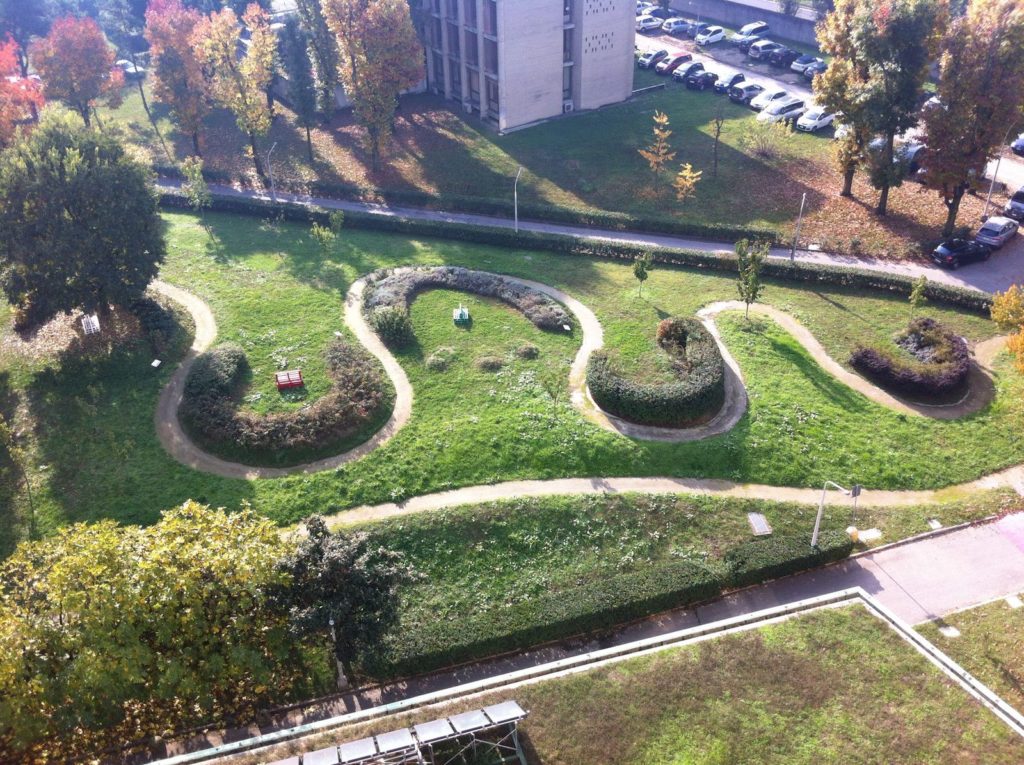 giardino che cura | vista dall'alto | uomo e natura