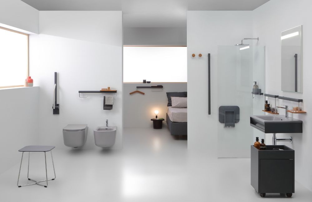 Il bagno che coniuga design e sicurezza