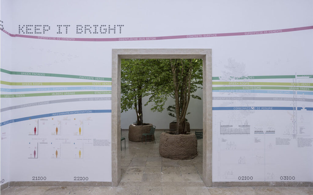 Un dettaglio del laboratorio sulla resilienza climatica che il padiglione Germania presenta alla Biennale di Venezia 2025